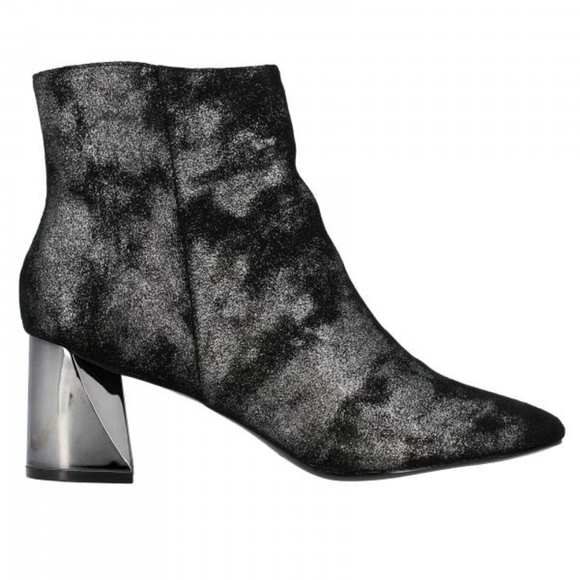 hadlee heeled boot silver